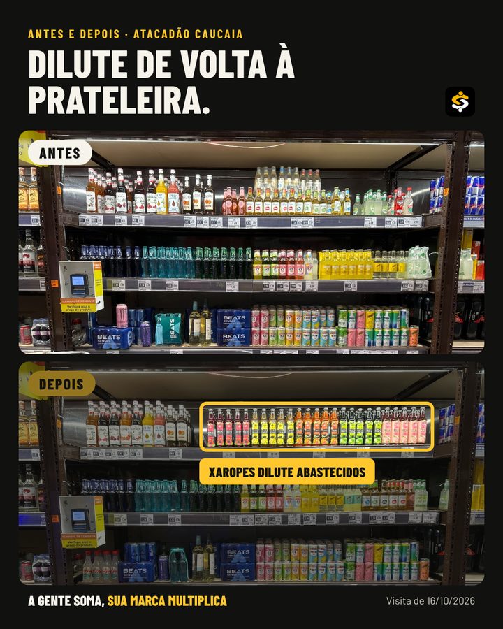 Post da Somar: Antes e depois no Atacadão Caucaia
