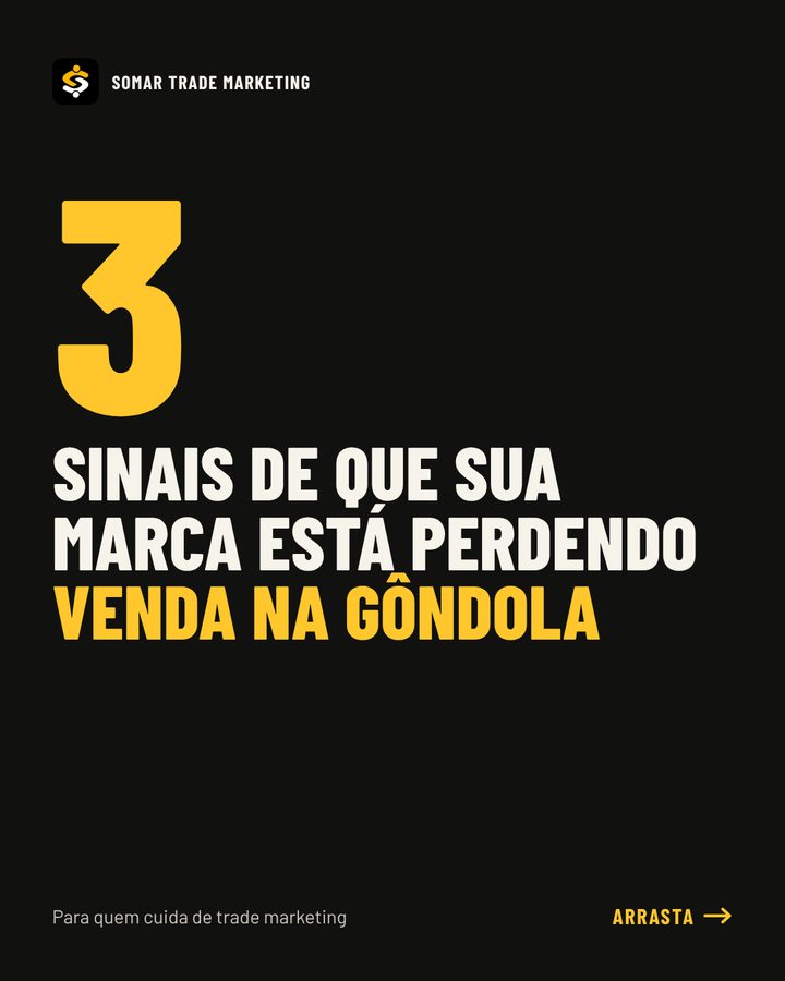 Post da Somar: 3 sinais de que sua marca está perdendo venda